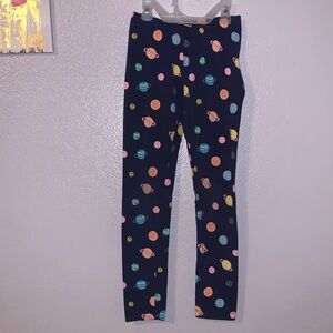 Cat & Jack planets outer space navy blue full length leggings